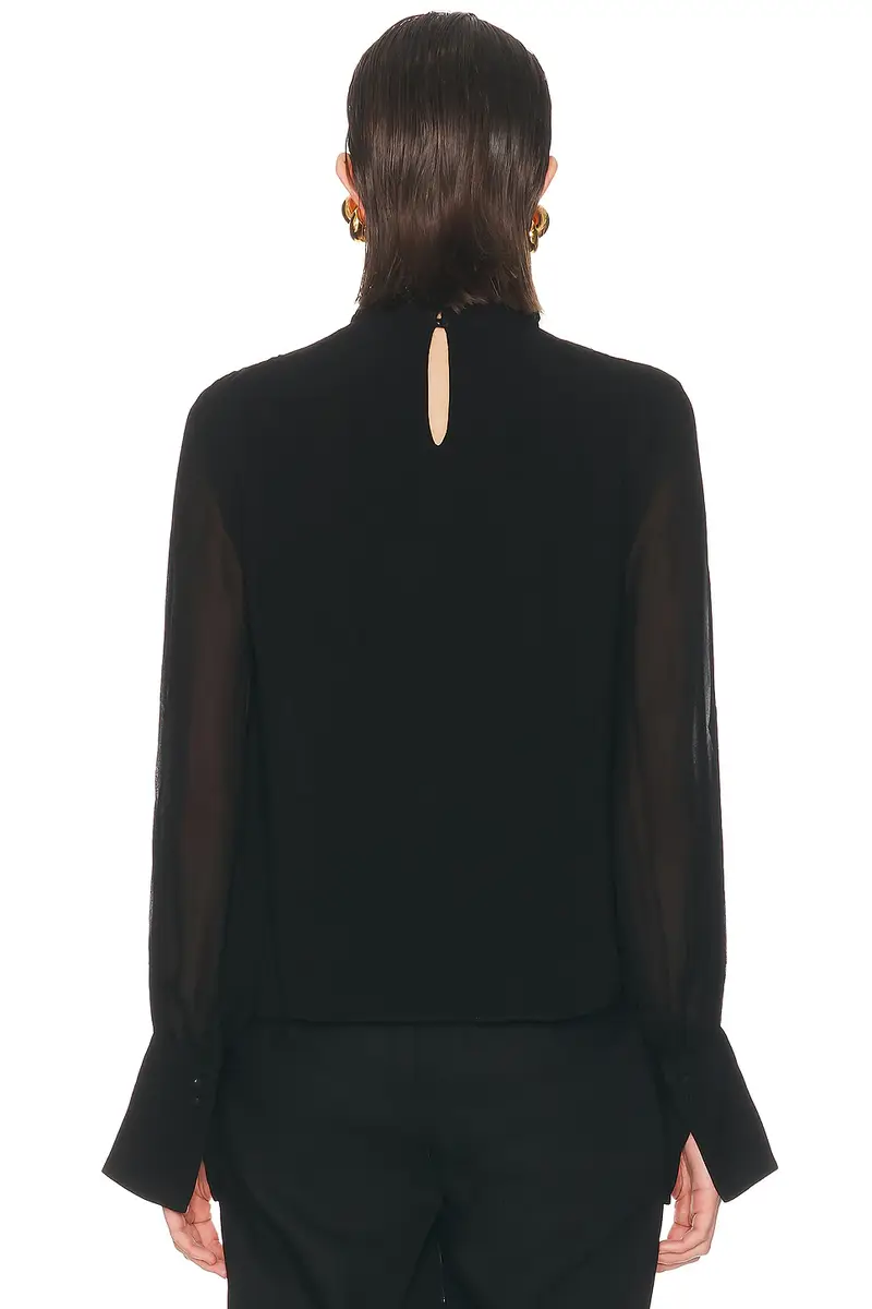 NICHOLAS Amara Double Layer Cowl Neck Blouse | Thumbnail 3 NICHOLAS Amara Double Layer Cowl Neck Blouse | Thumbnail 3
