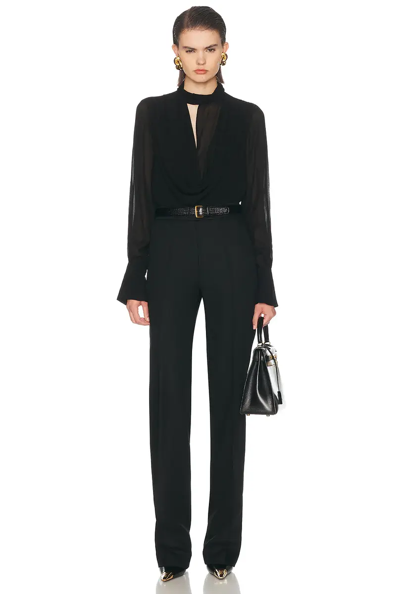 NICHOLAS Amara Double Layer Cowl Neck Blouse | Thumbnail 4 NICHOLAS Amara Double Layer Cowl Neck Blouse | Thumbnail 4