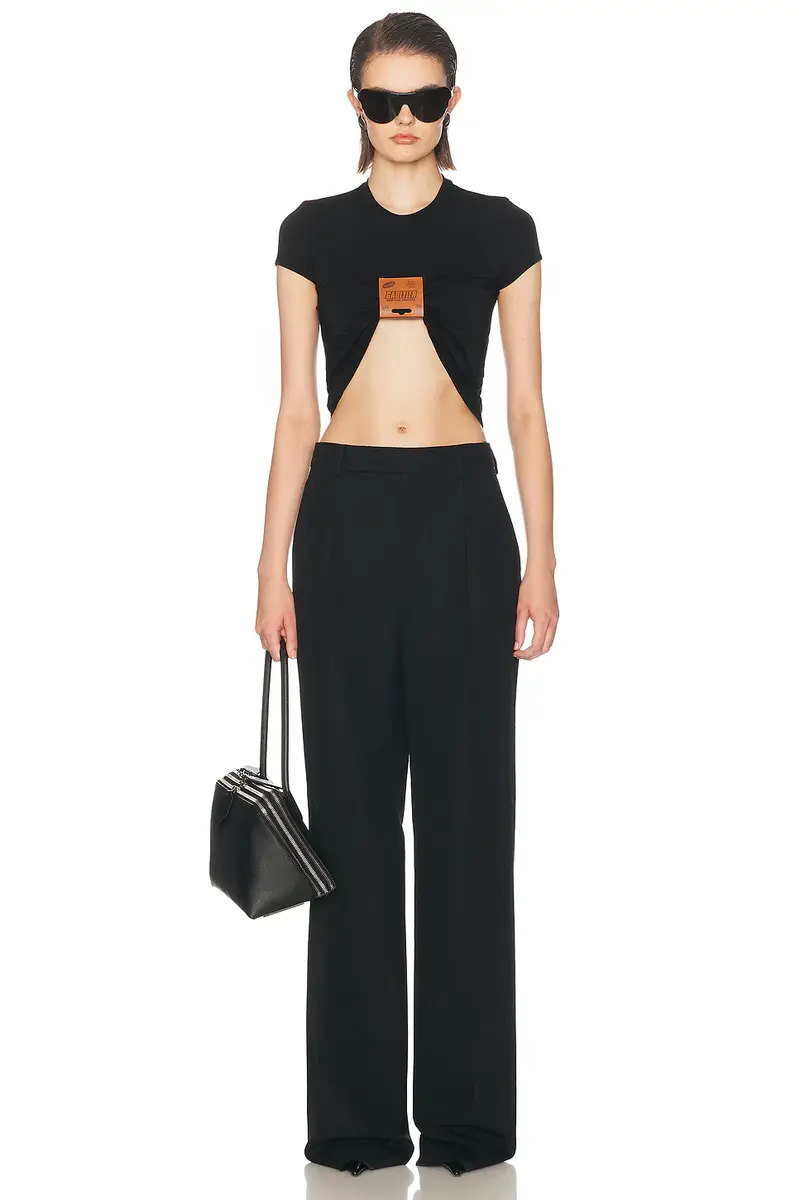 Jean Paul Gaultier Stretch Viscose Jersey Baby Tee | Thumbnail 4 Jean Paul Gaultier Stretch Viscose Jersey Baby Tee | Thumbnail 4