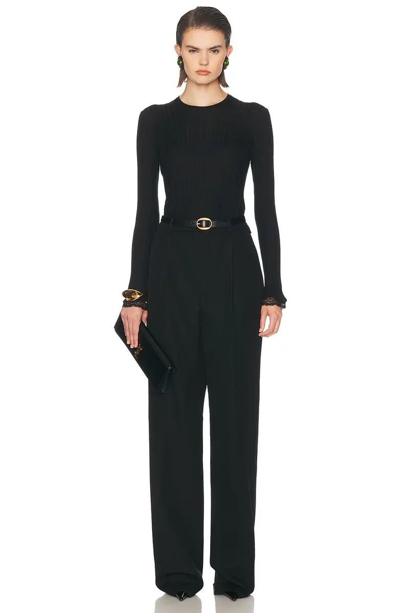 Saint Laurent Straight Leg Pant | Thumbnail 6 Saint Laurent Straight Leg Pant | Thumbnail 6