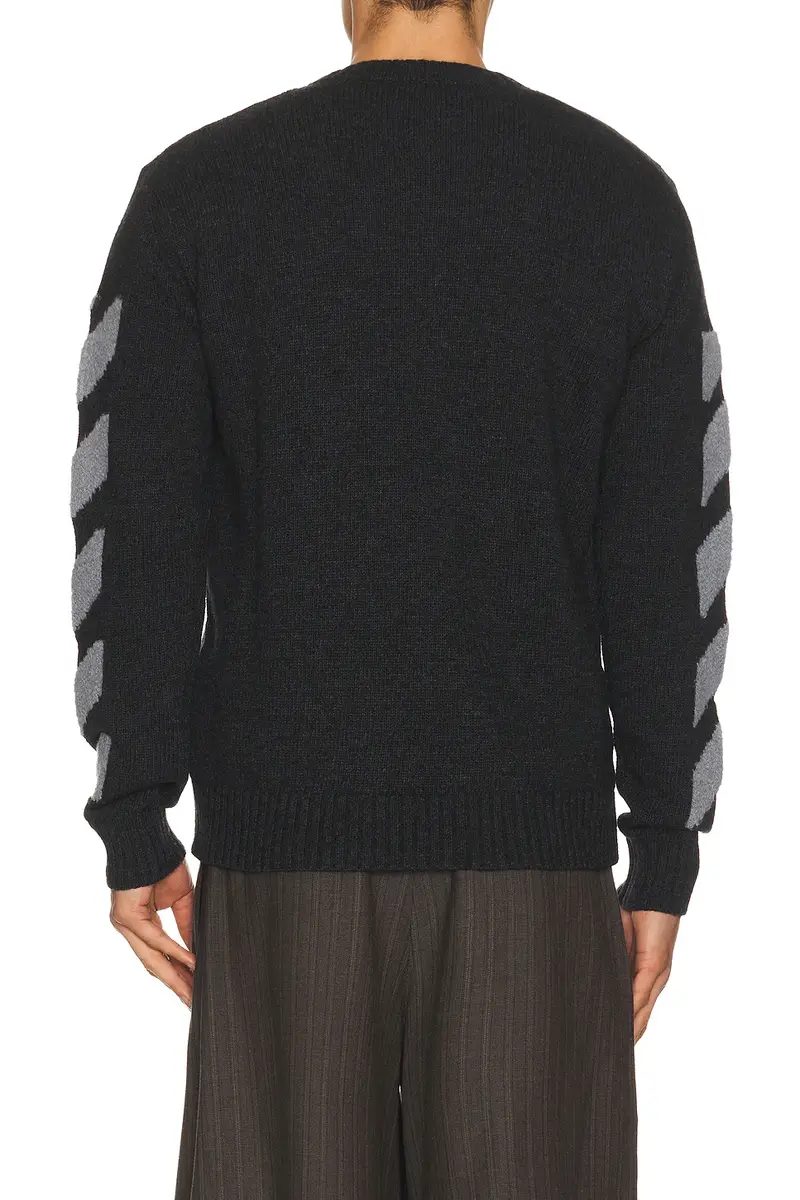 Off-White Diag Fuzzy Knit Crewneck Sweater | Thumbnail 2 Off-White Diag Fuzzy Knit Crewneck Sweater | Thumbnail 2