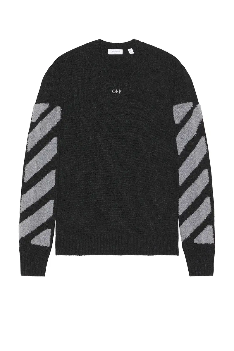 Off-White Diag Fuzzy Knit Crewneck Sweater | Thumbnail 4 Off-White Diag Fuzzy Knit Crewneck Sweater | Thumbnail 4
