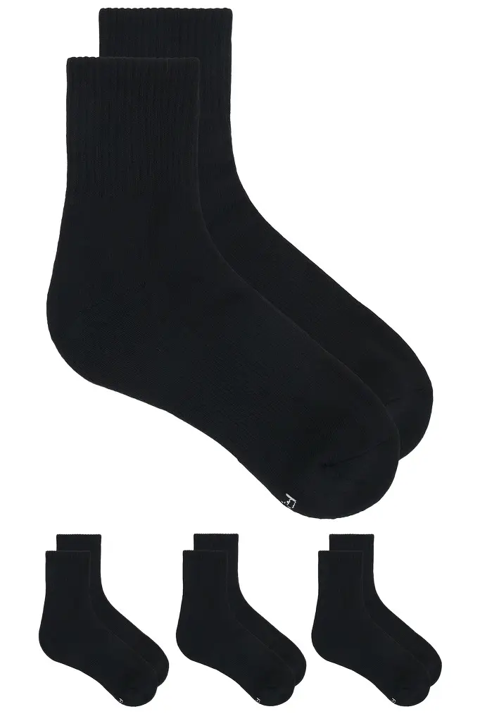 Skims Everyday Quarter Crew Sock 3-Pack