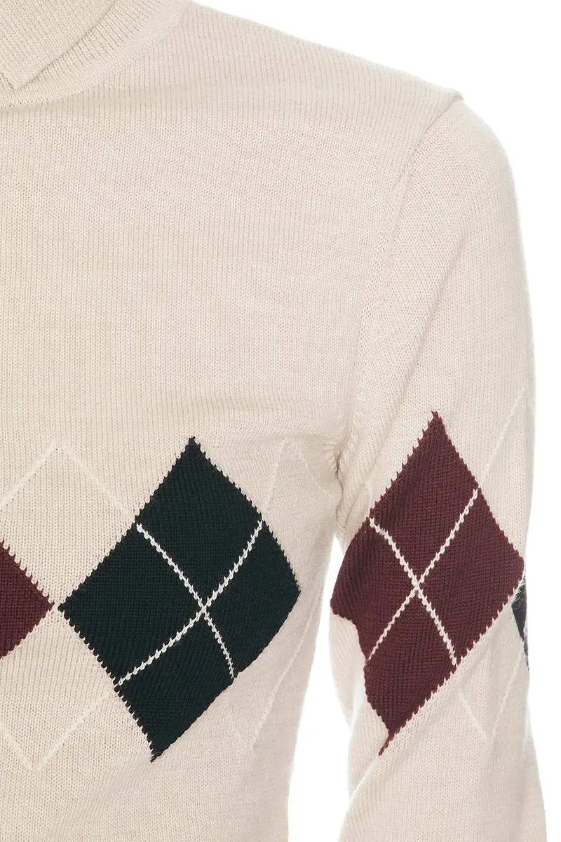 Mugler Argyle Knit Turtleneck Sweater | Thumbnail 5 Mugler Argyle Knit Turtleneck Sweater | Thumbnail 5