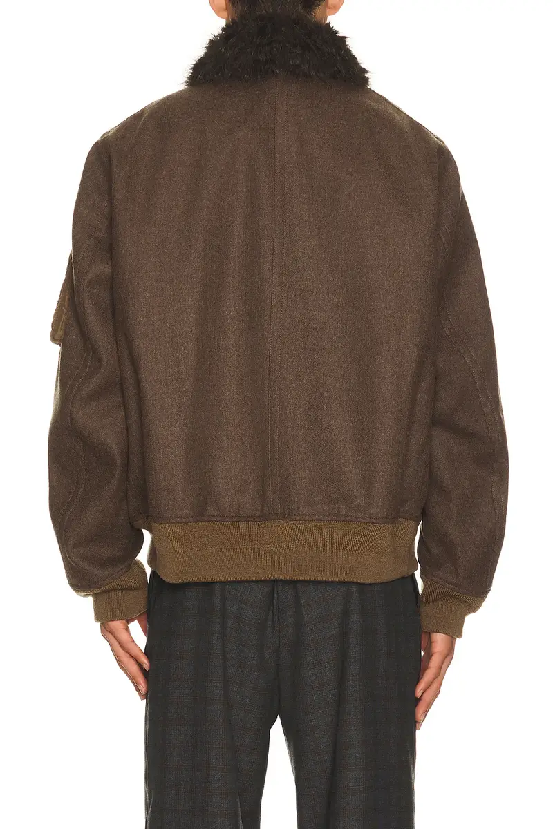 Sacai Wool Melton Blouson | Thumbnail 3 Sacai Wool Melton Blouson | Thumbnail 3