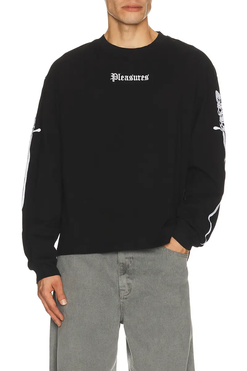 Pleasures Luster Heavyweight Long Sleeve Tee | Thumbnail 2 Pleasures Luster Heavyweight Long Sleeve Tee | Thumbnail 2