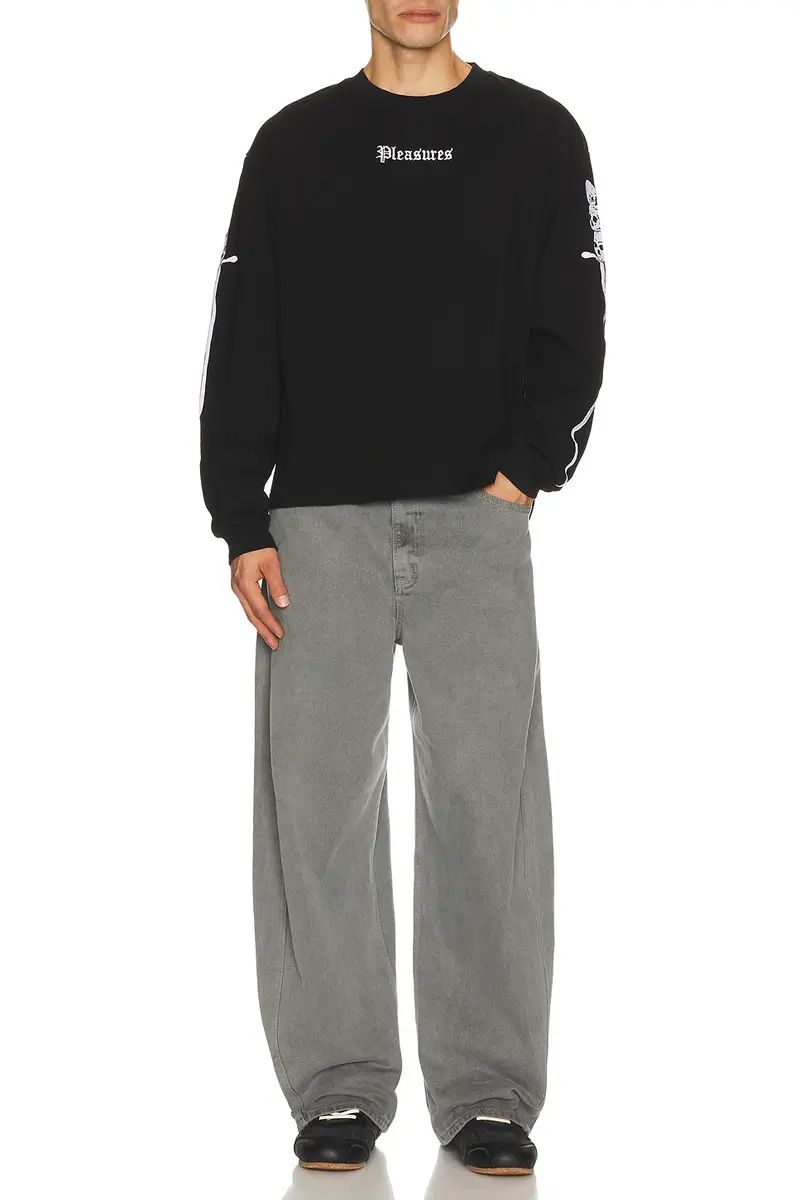 Pleasures Luster Heavyweight Long Sleeve Tee | Thumbnail 4 Pleasures Luster Heavyweight Long Sleeve Tee | Thumbnail 4