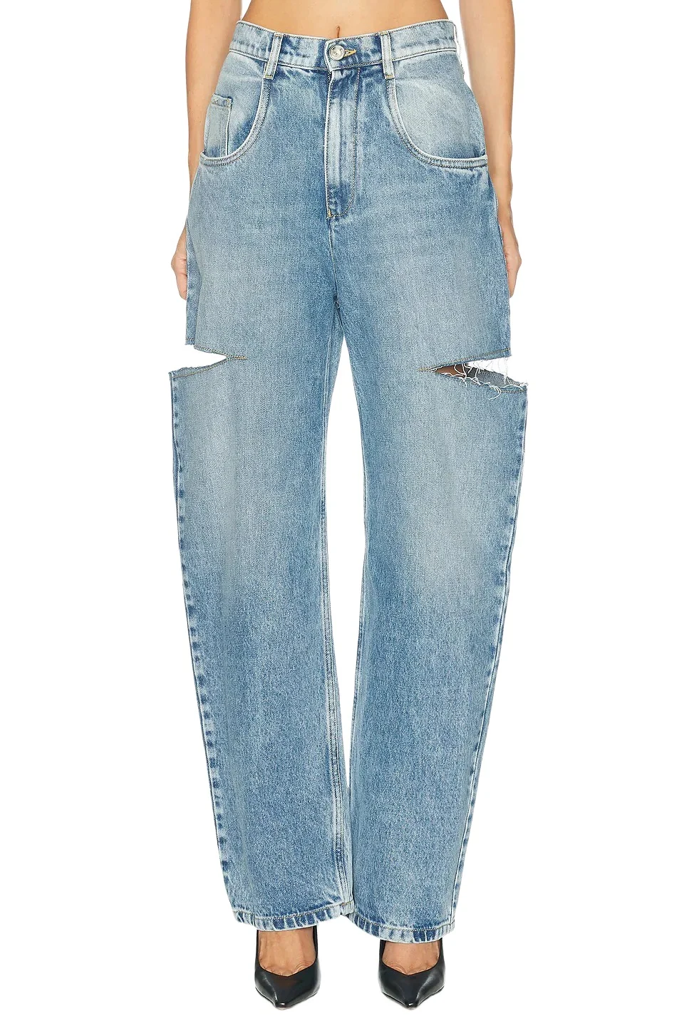 Maison Margiela Cut Out Barrel Leg