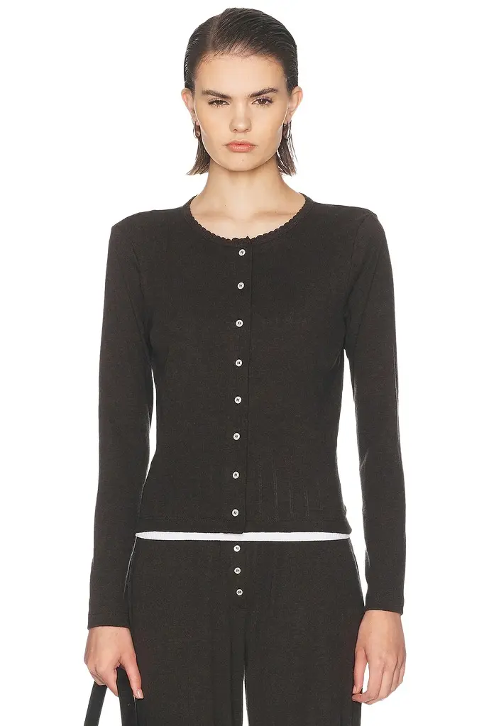 Pointelle Classic Cardigan