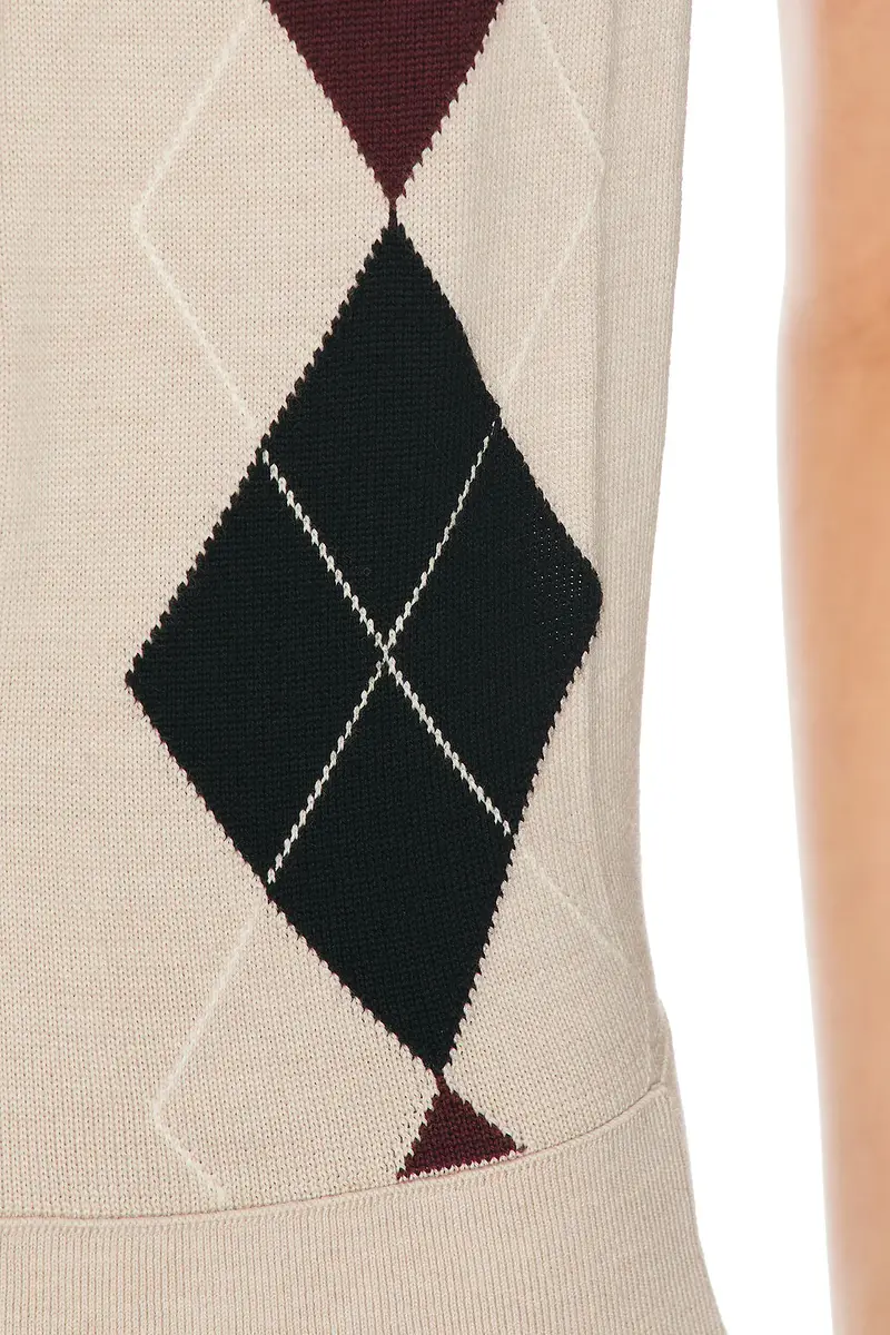 Mugler Argyle Wool Bodysuit | Thumbnail 6 Mugler Argyle Wool Bodysuit | Thumbnail 6