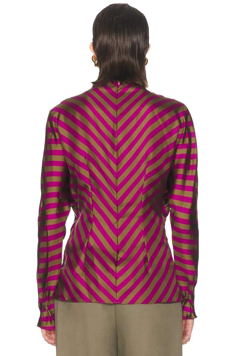 Mugler Silk Turtleneck Top | Thumbnail 3 Mugler Silk Turtleneck Top | Thumbnail 3