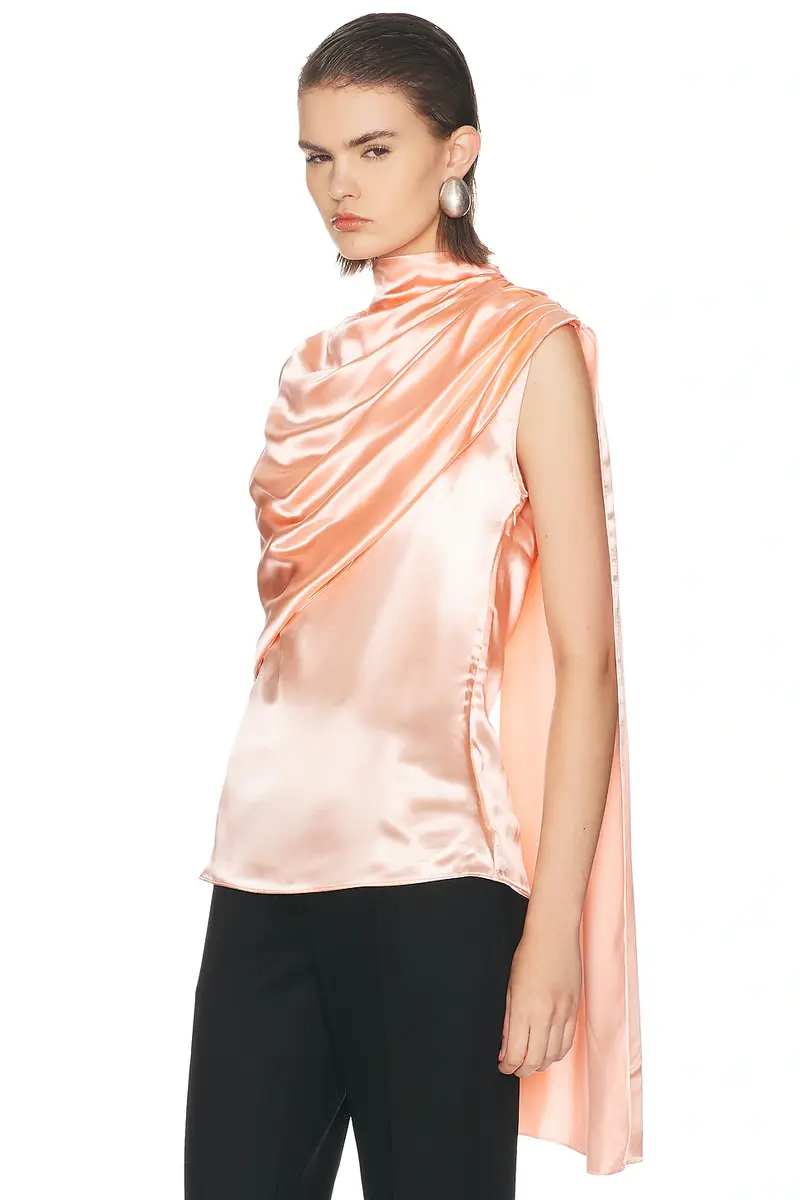 Mugler Sleeveless Cape Blouse | Thumbnail 2 Mugler Sleeveless Cape Blouse | Thumbnail 2