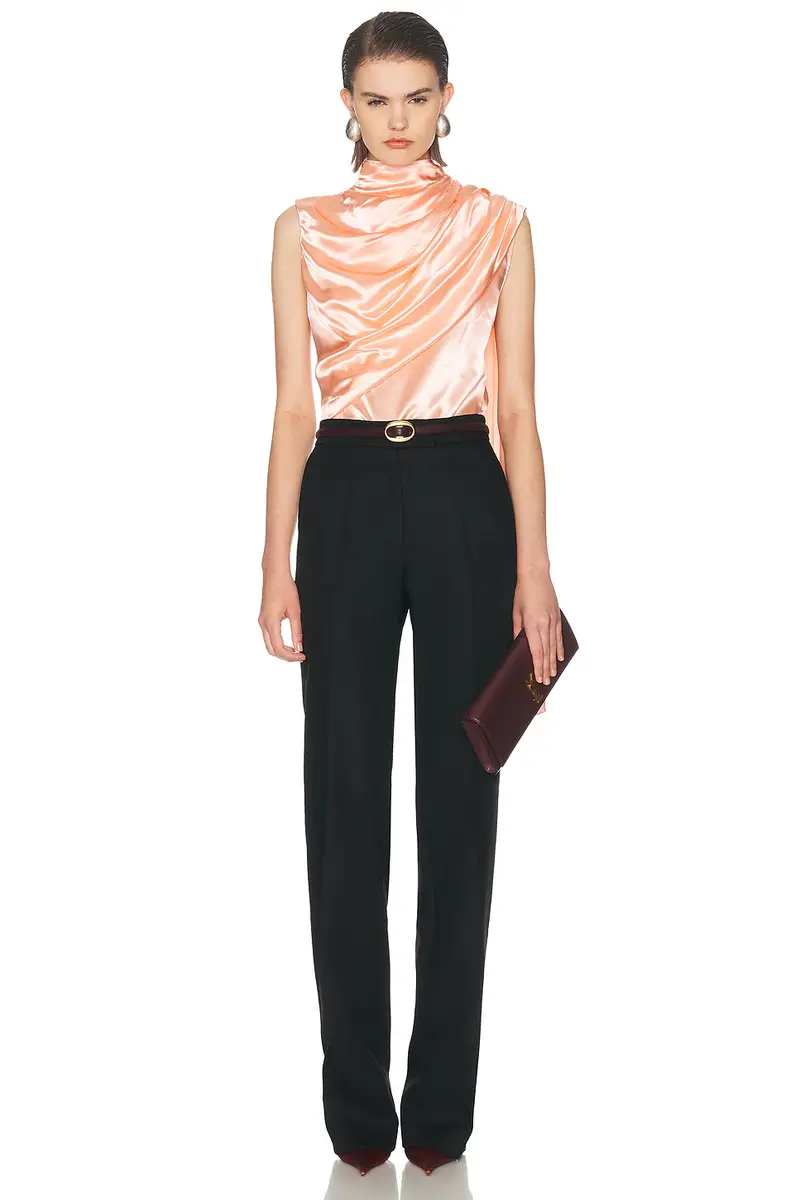 Mugler Sleeveless Cape Blouse | Thumbnail 4 Mugler Sleeveless Cape Blouse | Thumbnail 4