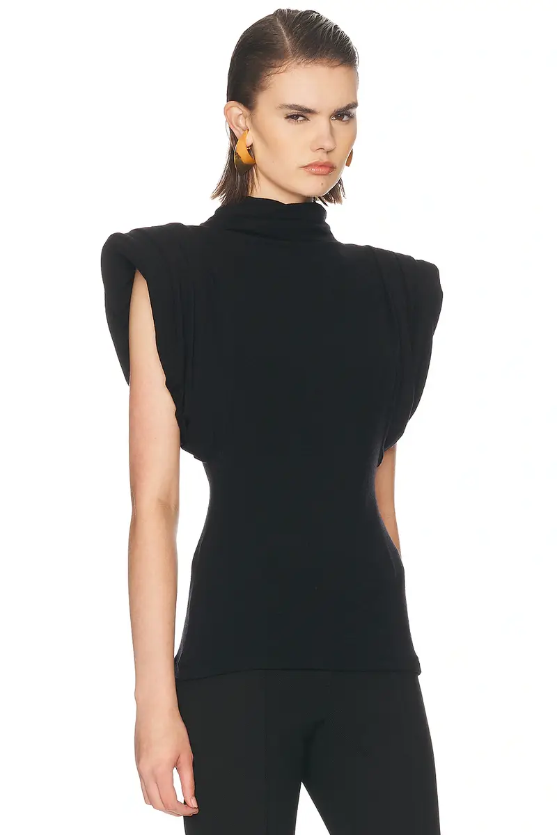 Mugler Draped Sleeveless Top | Thumbnail 2 Mugler Draped Sleeveless Top | Thumbnail 2
