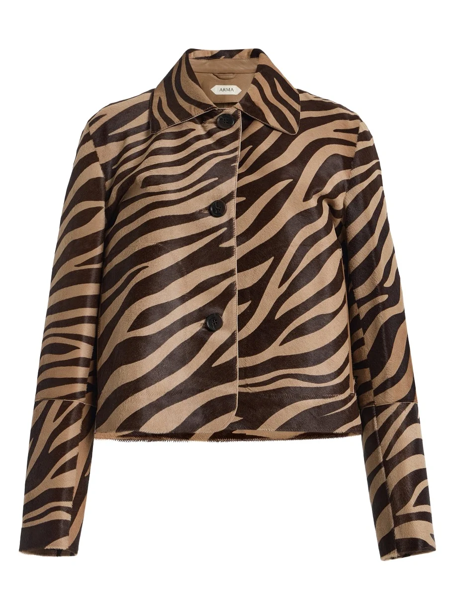 Emy Cavallino Leather Jacket