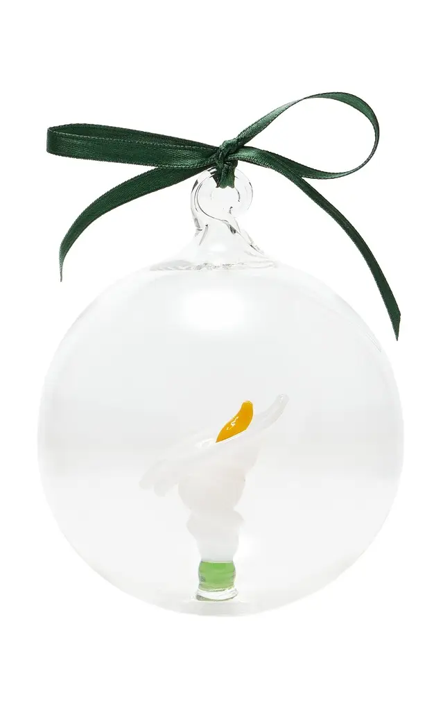 Handmade Glass Calla Lily Christmas Ornament Handmade Glass Calla Lily Christmas Ornament