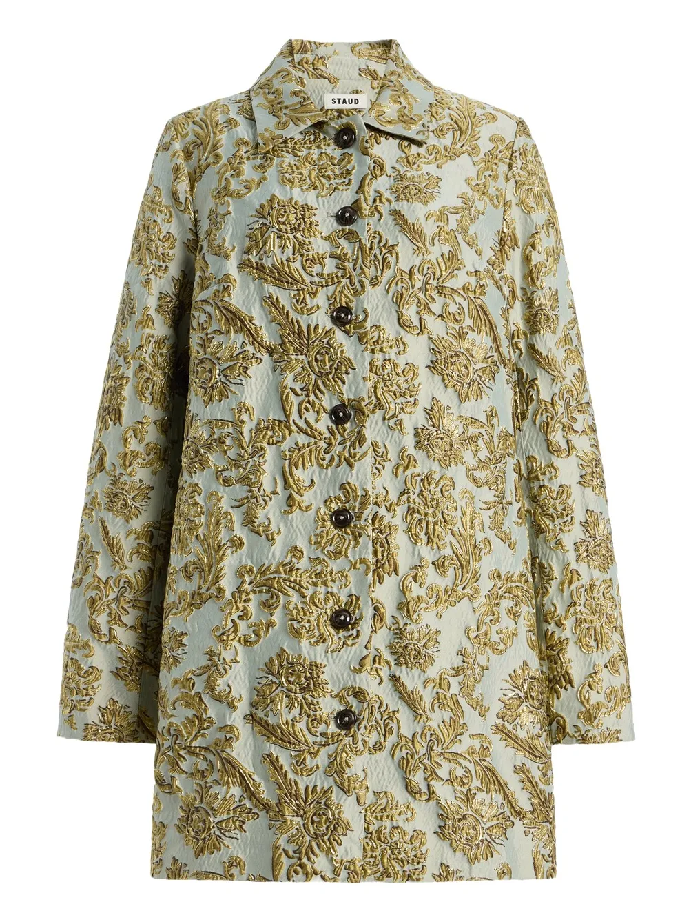 Staud Halton Metallic-Brocade Jacket