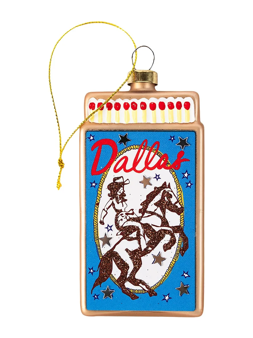 Furbish Studio Dallas Matchbook Ornament