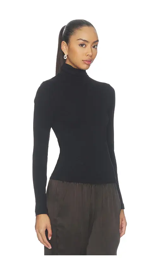 ENZA COSTA Supima Cotton New Classic Longsleeve Turtleneck | Thumbnail 2 ENZA COSTA Supima Cotton New Classic Longsleeve Turtleneck | Thumbnail 2