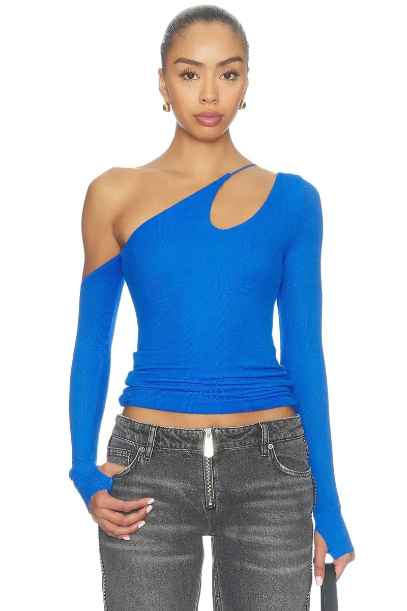x REVOLVE Usher Asymmetrical Long Sleeve Top x REVOLVE Usher Asymmetrical Long Sleeve Top