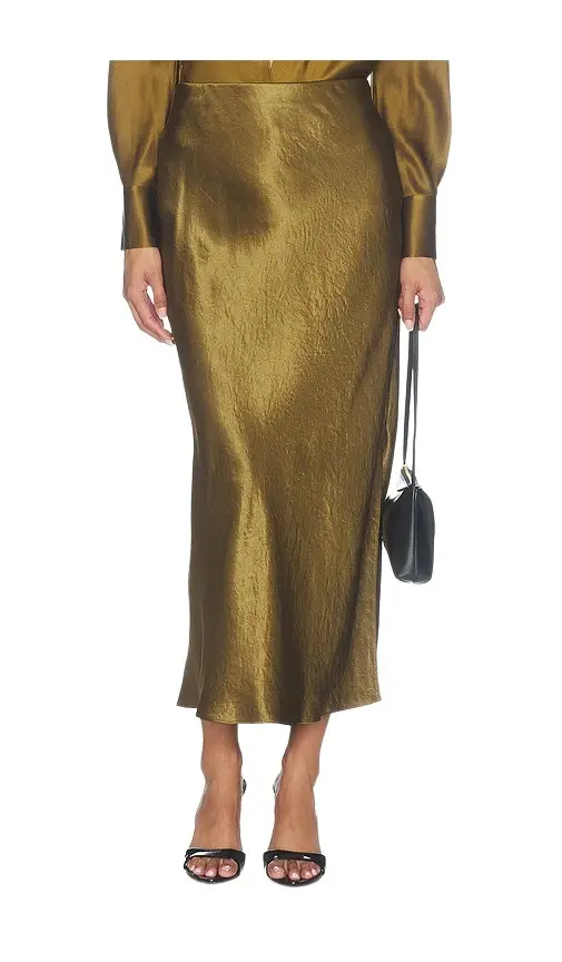 Side Slit Slip Skirt