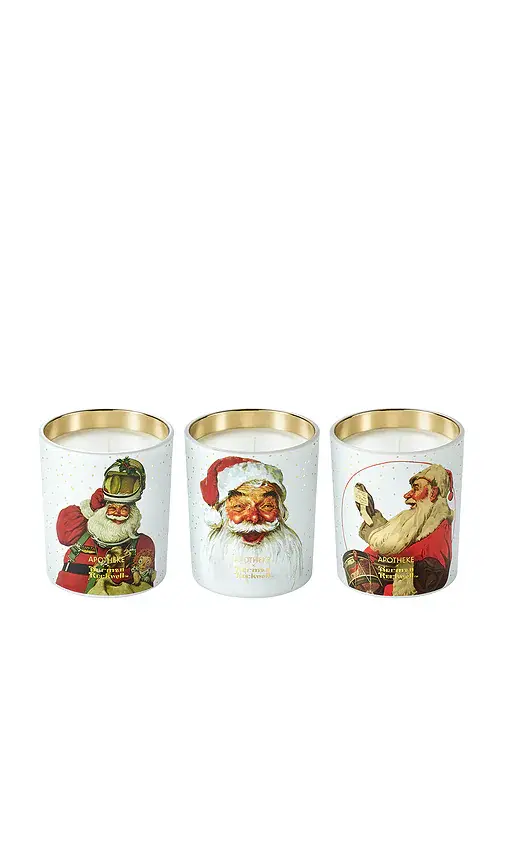 APOTHEKE X Norman Rockwell Petite Candle Trio Gift Set | Thumbnail 2