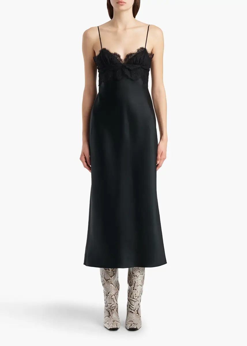 Khaite Joelle Dress in Black | Thumbnail 3