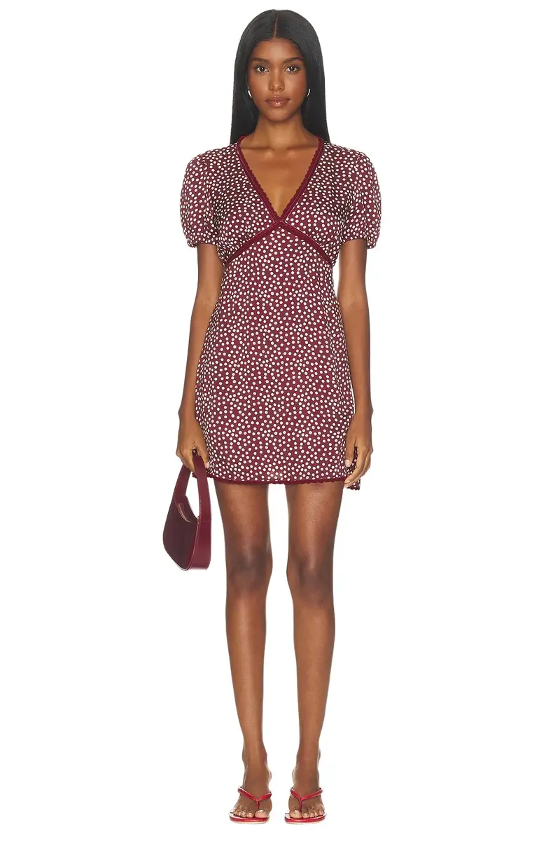 GOOD AMERICAN The Woven V Neck Dress