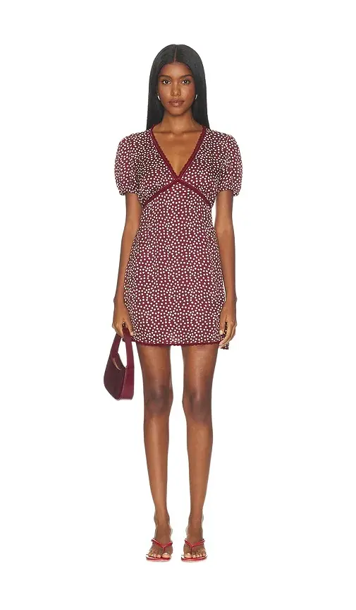 The Woven V Neck Dress