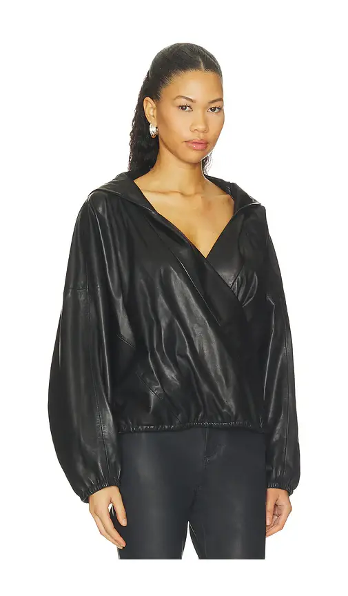 HERSKIND Sisi Leather Hooded Blouse | Thumbnail 2 HERSKIND Sisi Leather Hooded Blouse | Thumbnail 2