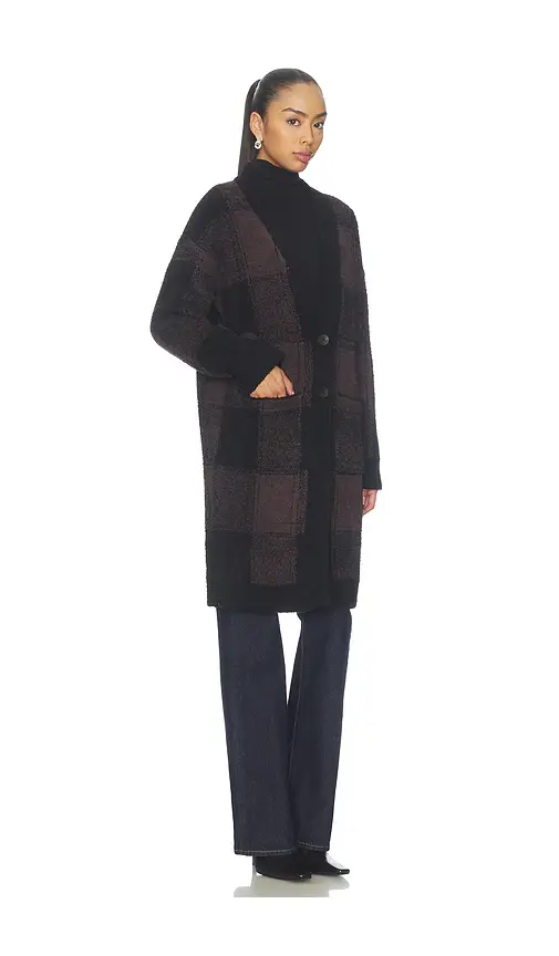 Barefoot Dreams Cozychic Cotton Buffalo Plaid Long Cardigan | Thumbnail 2 Barefoot Dreams Cozychic Cotton Buffalo Plaid Long Cardigan | Thumbnail 2