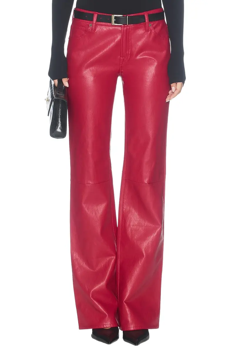 GOOD AMERICAN Better Than Leather Vintage Low Rise Pant