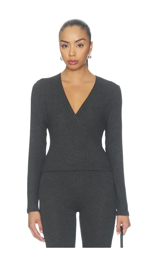 Lauren Crop Wrap Top