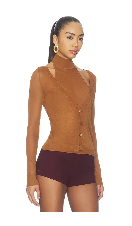 SEROYA Santana Knit Turtleneck Top | Thumbnail 2