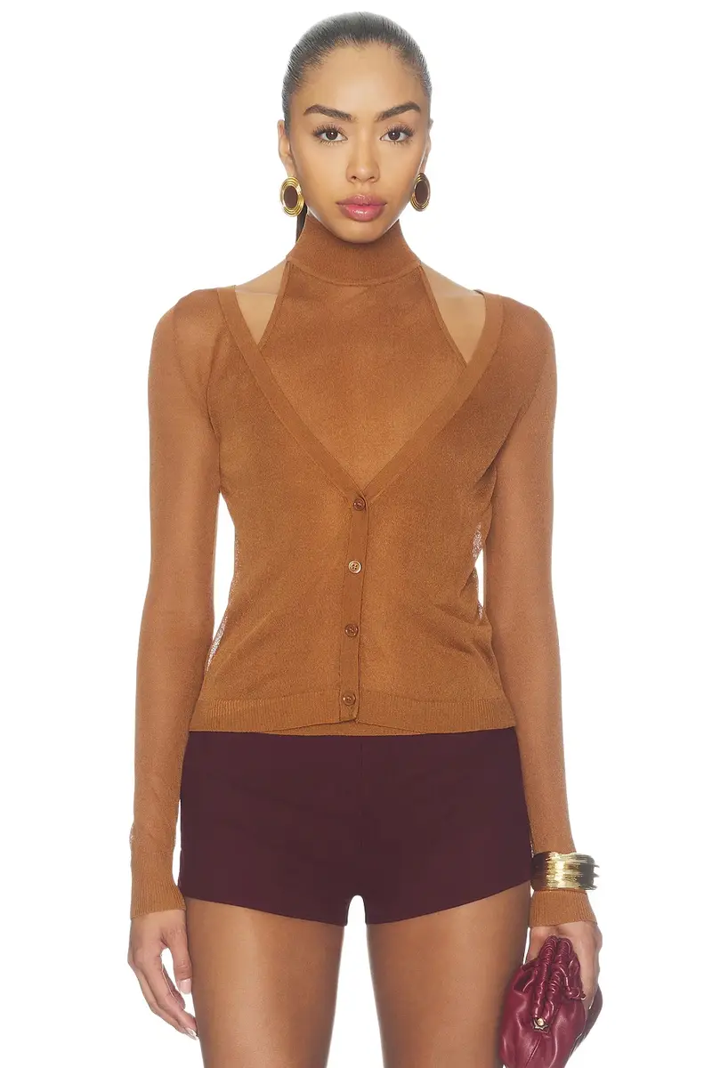 Santana Knit Turtleneck Top