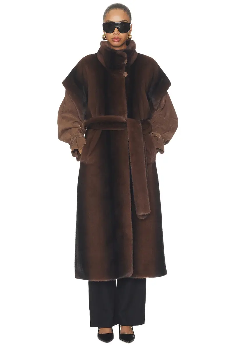 Ducie Harper Long Fur Coat