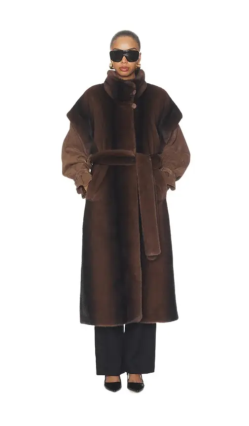 Ducie Harper Long Fur Coat