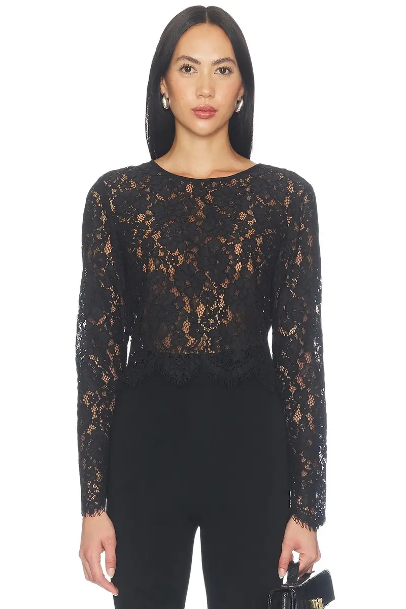 The Scalloped Lace Top