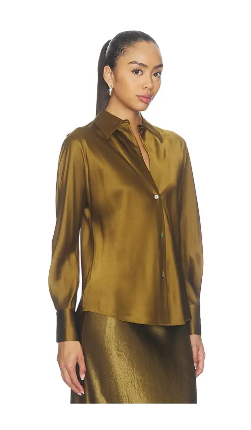 Vince Bias Longsleeve Blouse | Thumbnail 2 Vince Bias Longsleeve Blouse | Thumbnail 2