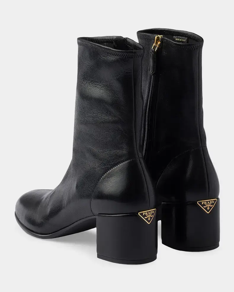 Prada Stretch Nappa Leather Ankle Boots | Thumbnail 2