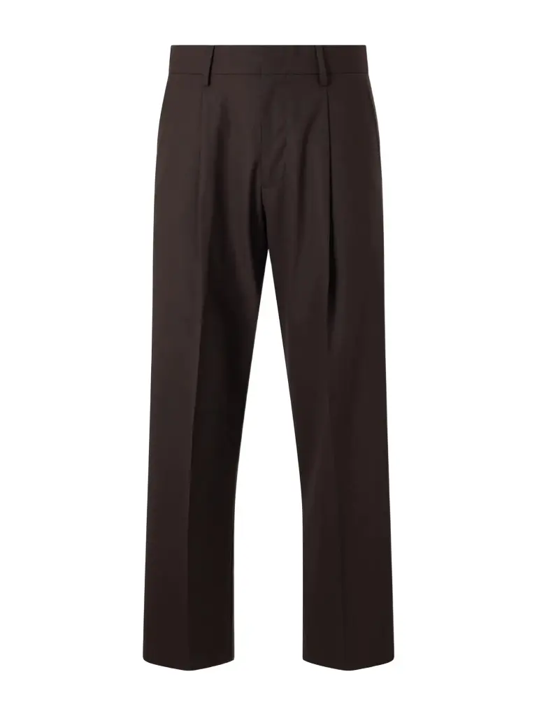 NN07 Kay 10037 Straight-Leg Pleated Woven Trousers