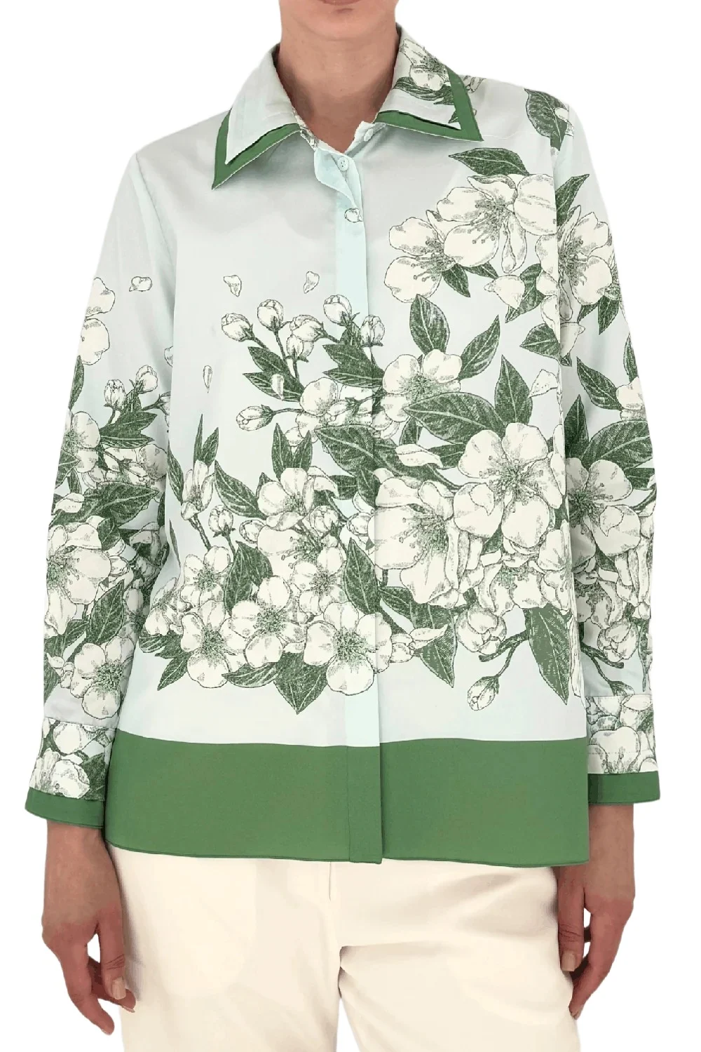 RANI ARABELLA Classic Double Collar Shirt - Apple Blossom