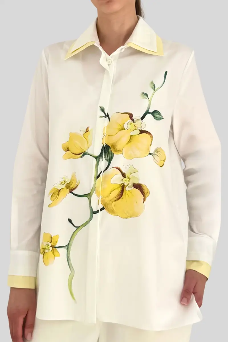 RANI ARABELLA Classic Double Collar Shirt - Butterfly Orchid | Thumbnail 2