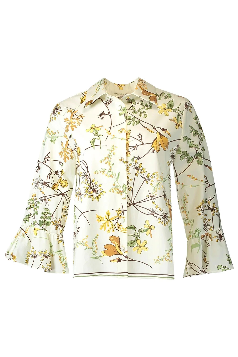 RANI ARABELLA Classic Ruffle Long Sleeve Shirt