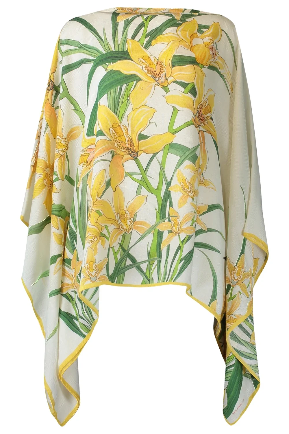 RANI ARABELLA Floral Print Poncho - Dancing Lady Flowers