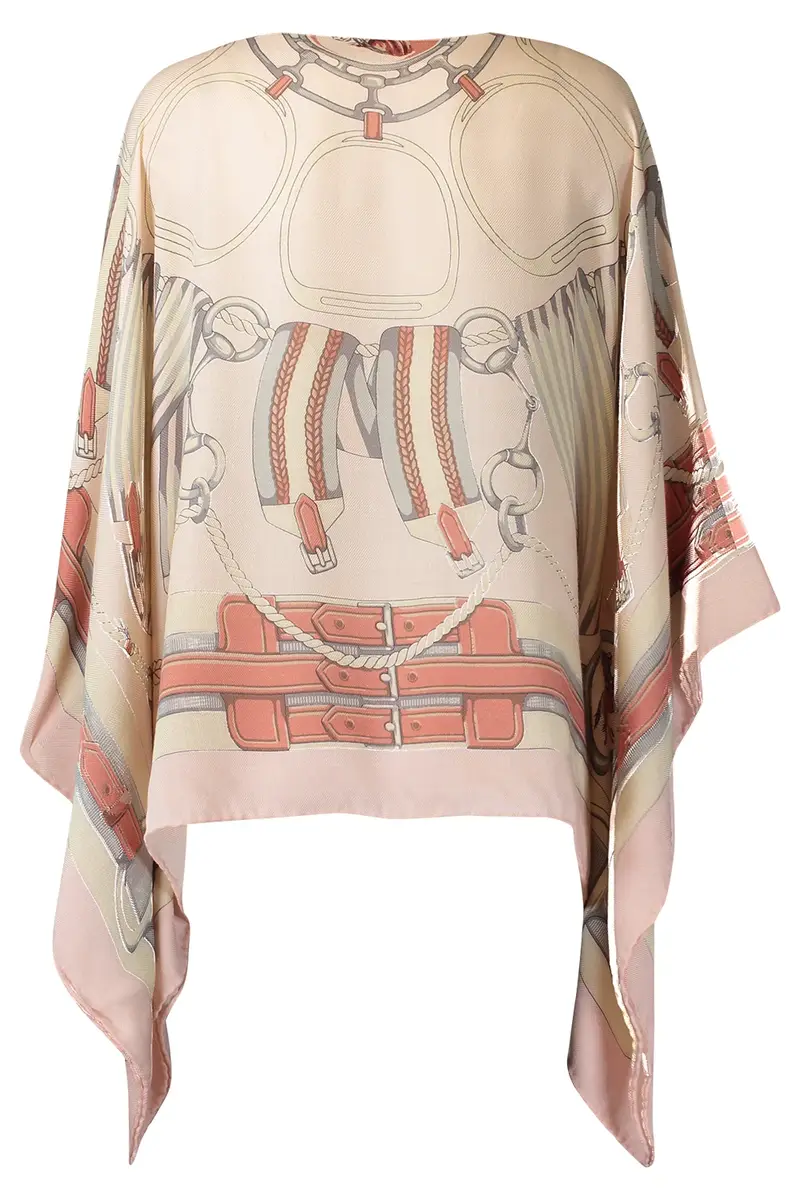 RANI ARABELLA Floral Print Poncho - Stirrups | Thumbnail 3 RANI ARABELLA Floral Print Poncho - Stirrups | Thumbnail 3