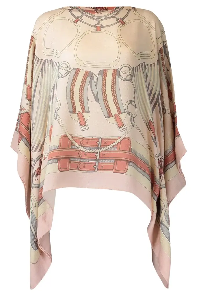Floral Print Poncho - Stirrups Floral Print Poncho - Stirrups