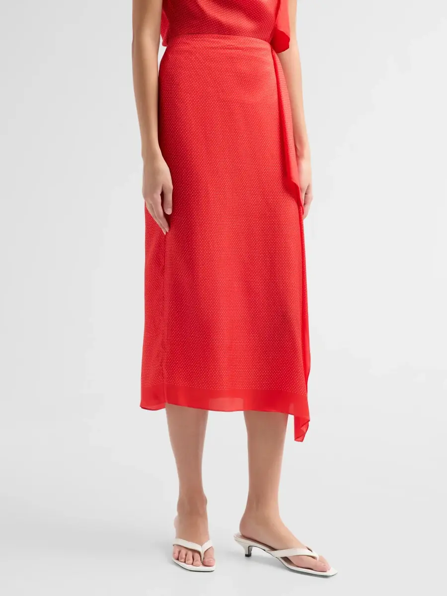 A.L.C. A. L.C. Women's Seraphina Pin Dot Ruffled Midi Skirt | Thumbnail 4 A.L.C. A. L.C. Women's Seraphina Pin Dot Ruffled Midi Skirt | Thumbnail 4