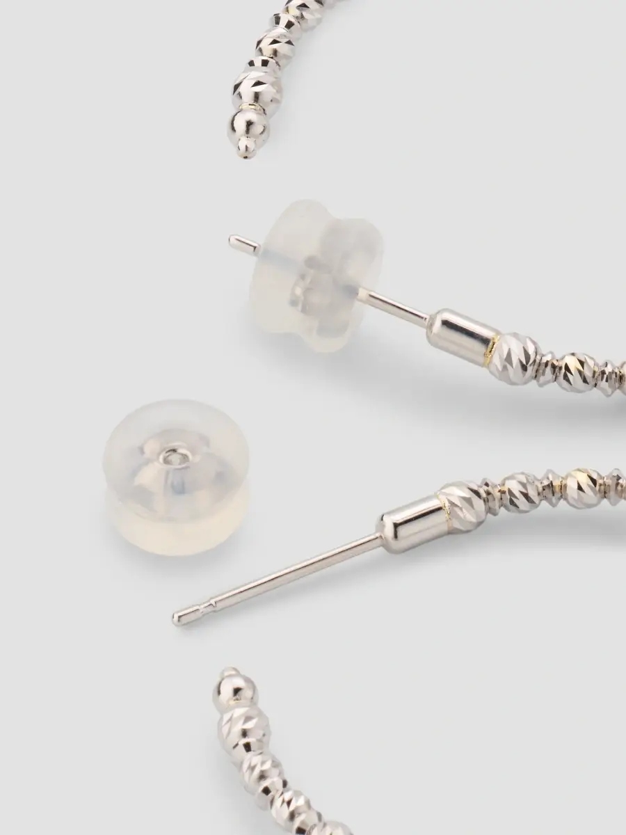 Pearls By Shari Women's 18K Yellow Gold Akoya Pearl Hoop Earrings | Thumbnail 4 Pearls By Shari Women's 18K Yellow Gold Akoya Pearl Hoop Earrings | Thumbnail 4