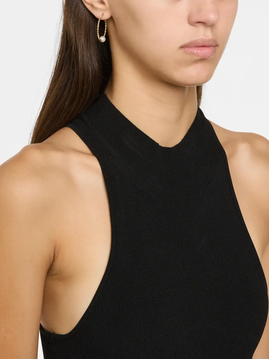 Pearls By Shari Women's 18K Yellow Gold Akoya Pearl Hoop Earrings | Thumbnail 2 Pearls By Shari Women's 18K Yellow Gold Akoya Pearl Hoop Earrings | Thumbnail 2